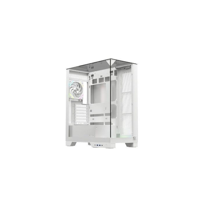 torre atx xyz trifecta white 2xvent 120mm argb cpu max 180mm gpu max 400mm
