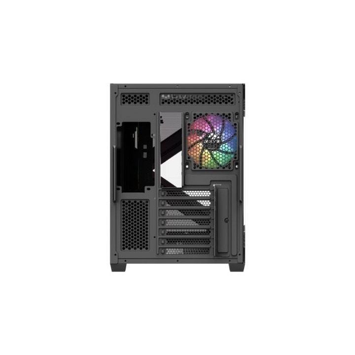 torre atx xyz qubex black 4xvent 120mm argb cpu max 165mm gpu max 400mm
