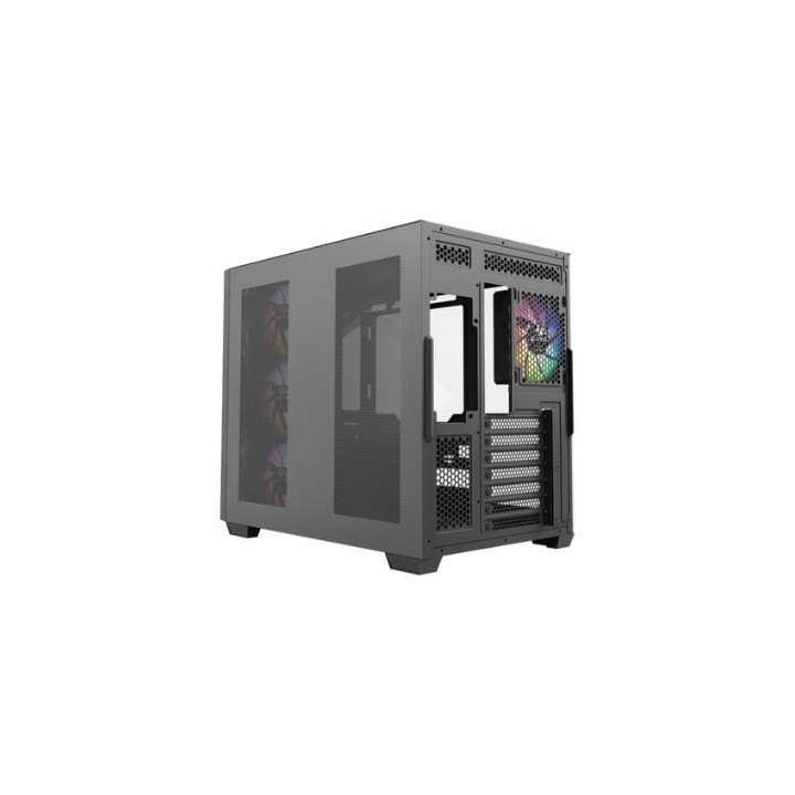 torre atx xyz qubex black 4xvent 120mm argb cpu max 165mm gpu max 400mm