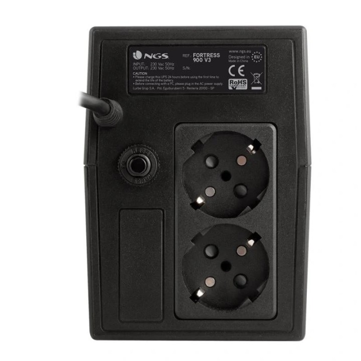 ngs sai fortress 900v3, ups 360w - avr 2 shucko