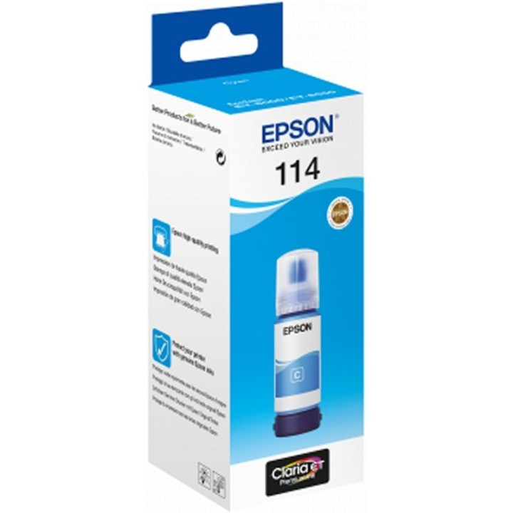 epson botella tinta ecotank 114 cyan