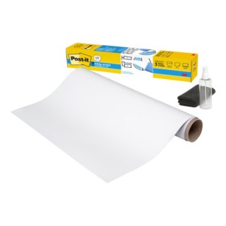 post-it superficie adhesiva de borrado en seco 0,914x1,219m super sticky flex write rollo fws4x3 pos
