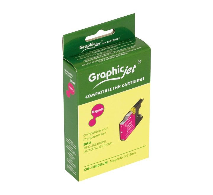 inkjet brother graphicjet lc1280xlm magenta