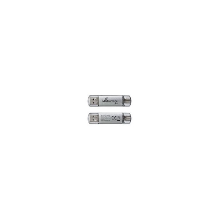 pendrive combo 1tb usb 3.2 mediarange high p. usb-a usb-c lectura 400mbs escritura 300mbs