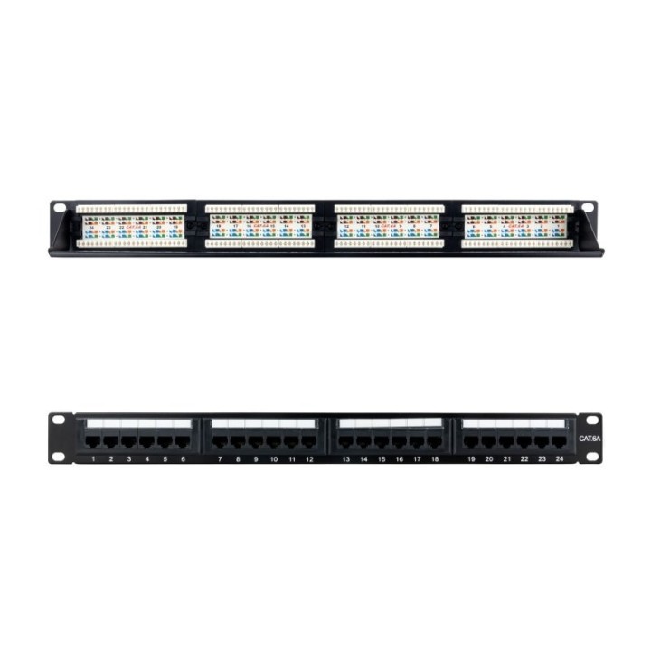nanocable panel parcheo 24p cat.6a utp 191u dual