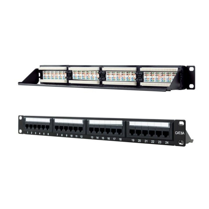 nanocable panel parcheo 24p cat.6a utp 191u dual