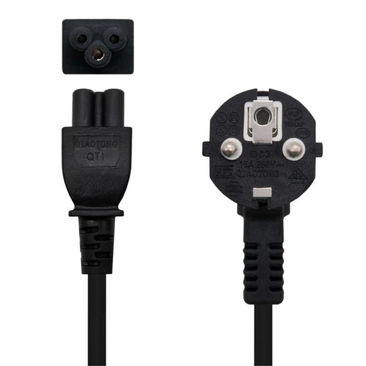nanocable cable alim. trebol, cee7 -m-c5-h, 3 m