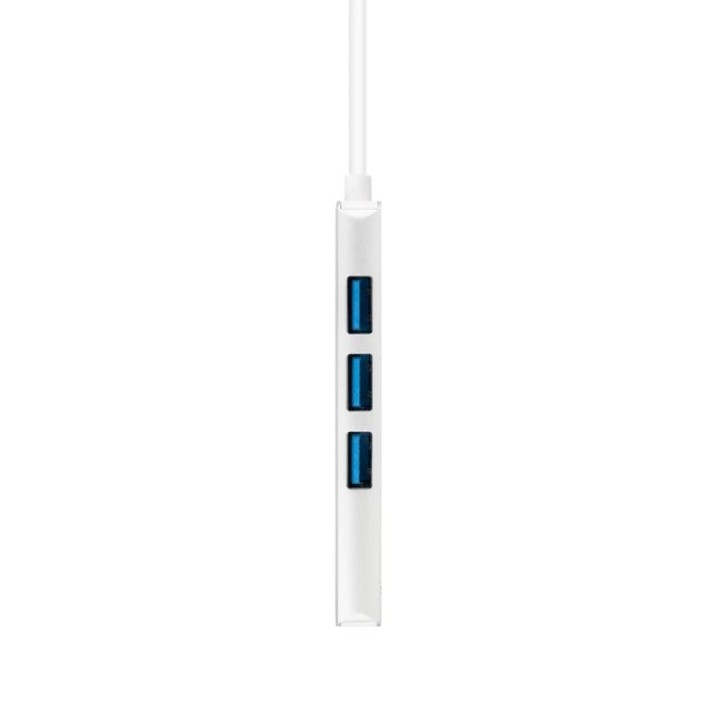 nanocable hub usb 3.0 4 x usb 3.0 10cm. gris