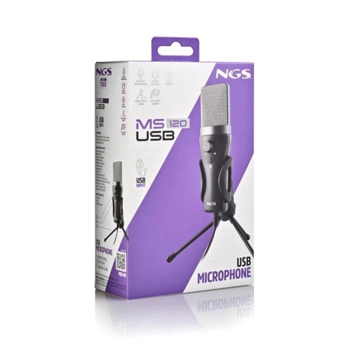 ngs microfono pc usb con soporte tripode