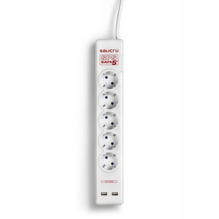 regleta salicru safe 5+ con 2 usb