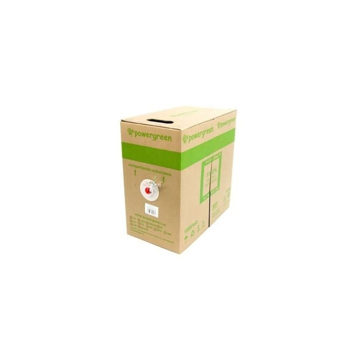 bobina de cable pepegreen cat6 100m exterior 24awg gris cat 6 utp exterior 305m red