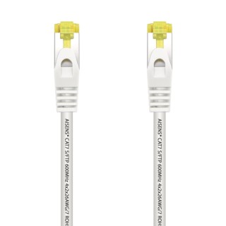 cable red aisens latiguillo rj45 lszh cat.7 sftp pimf 1.0m blanco