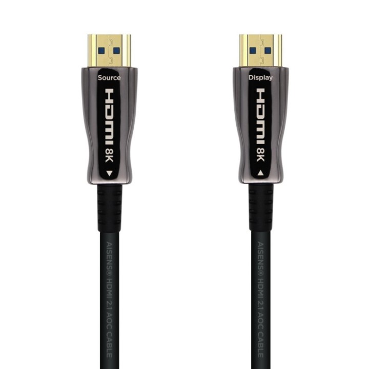cable hdmi aisens v2.1 optico activo aoc 8k60hz m/m 30m negro