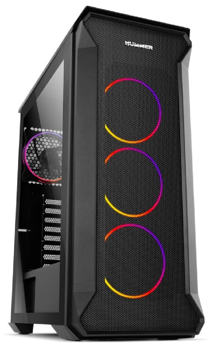 caja nox hummer quantum atx 1xusb3.0 2xusb2.0 negro argb
