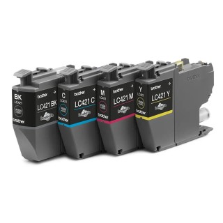 brother pack cartuchos tinta brother lc421val negro cian magenta amarillo 200 paginas