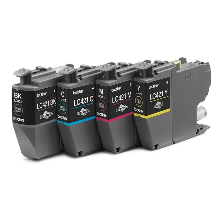 brother pack cartuchos tinta brother lc421val negro cian magenta amarillo 200 paginas