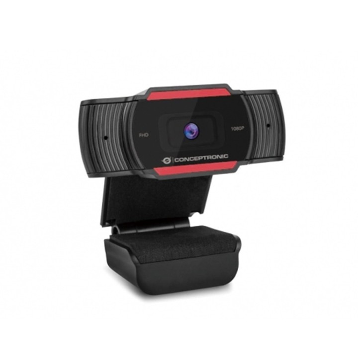 conceptronic webcam fhd conceptronic amdis04r - 1080p -  usb - 30 fps - angulo vision 65o - foco fij