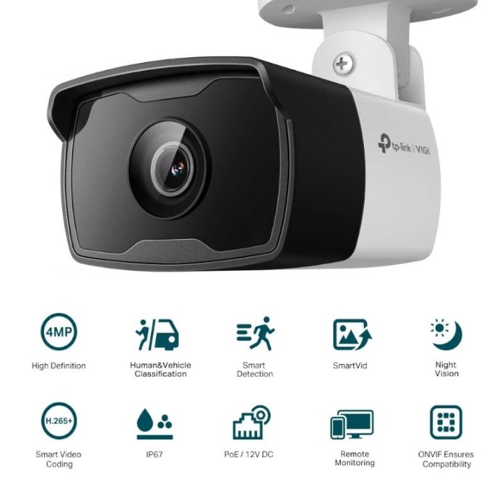 vigi camara ip bullet c340i 4mp plastico ir 2.8mm
