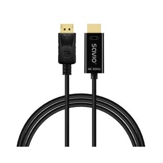 cable dp a hdmi savio cl-189 4k 60hz 3840Ã2160 (4k) a 60 hz 1,5m displayport- hdmi