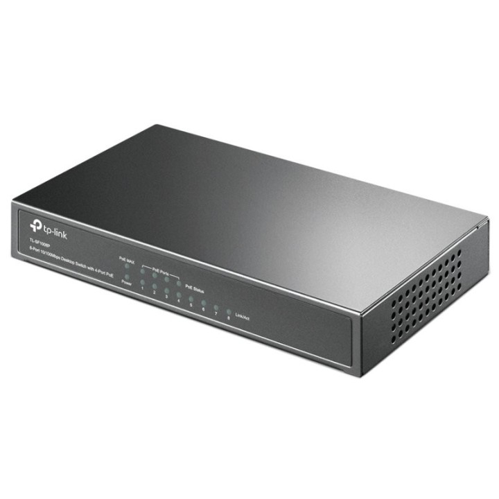 tp-link tl-sf1008p switch 8x10/100mbps 4xpoe metal