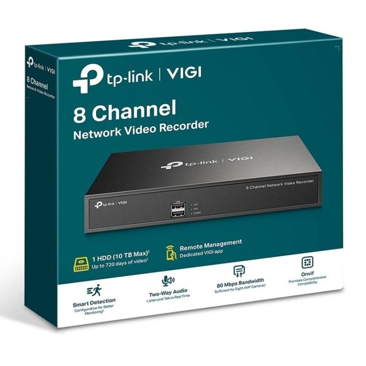 vigi grabador ip nvr1008h rack 01 hdd 08 canales
