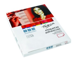 fabrisa caja 100 hojas etiquetas adhesivas ilc blanca 38x21,2 fabrisa 15292