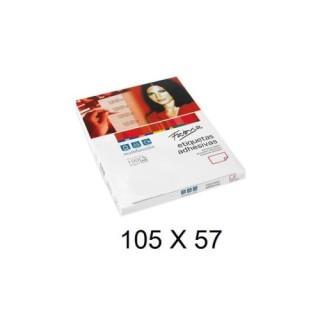 fabrisa caja 100 hojas etiquetas adhesivas ilc blanca 105x57 fabrisa 15317