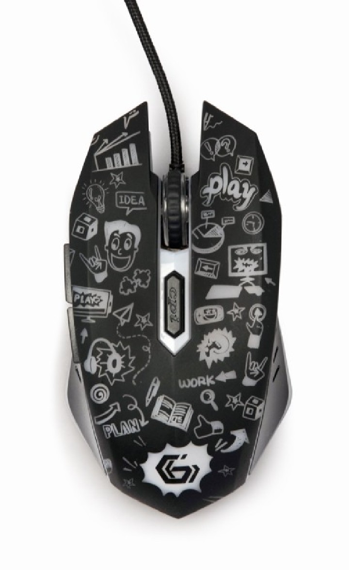 raton gembird mus-6b-grafix-01 optical 3600dpi negro usb