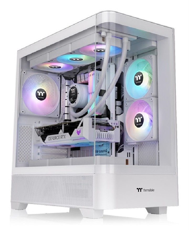 caja atx thermaltake view 290 usb c x 2 1xvent120mm argb blanco s/n fuente