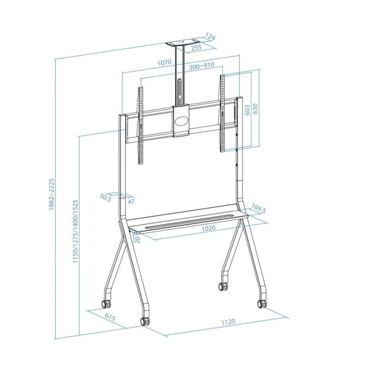 tooq fs20208m-b soporte suelo istar 55-100