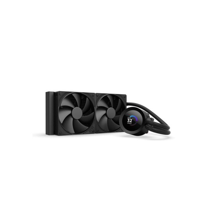 nzxt nzxt kraken plus 240 procesador sistema de refrigeracion liquida todo en uno 12 cm negro
