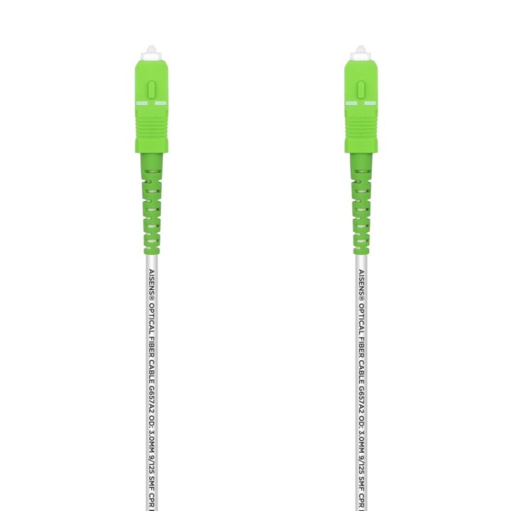 cable aisens fibra g657a2 3.0 9 125 smf simplex lszh sc apc 3.0m