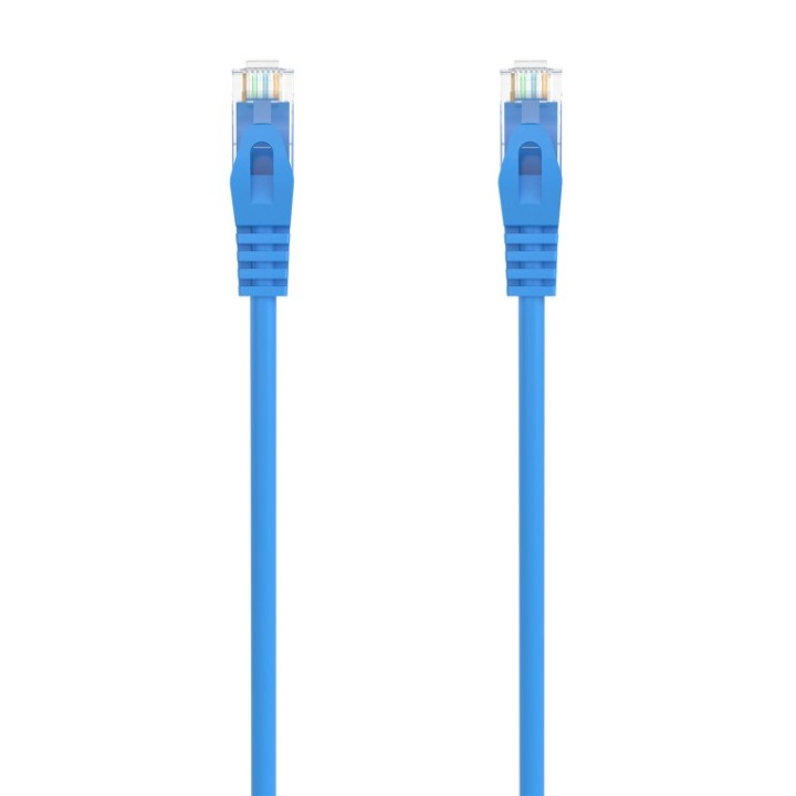 cable red aisens latiguillo rj45 lszh cat.6a utp awg24 0.5m azul