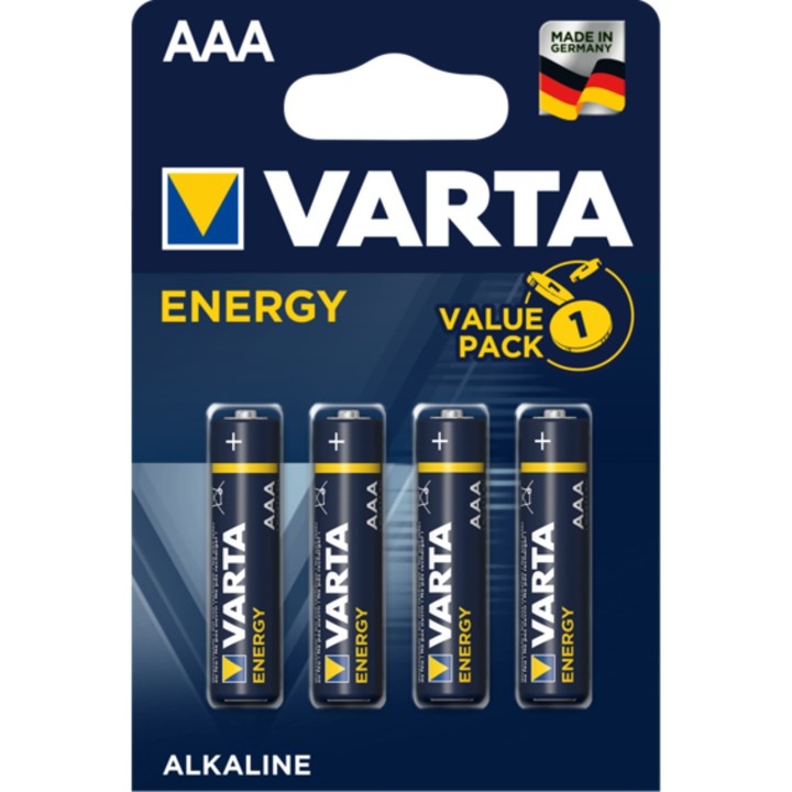 varta blister pilas varta alcalinas energy lr03 aaa -  4 pilas