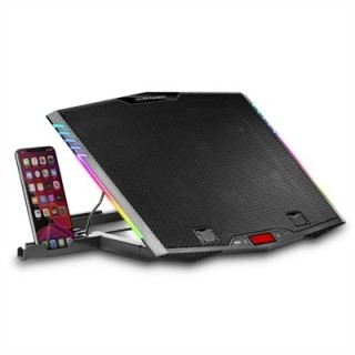 mars gaming base de refrigeracion mars gaming mnbc5 para portatil hasta 17.3 pulgadas
