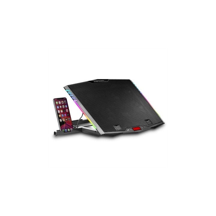 mars gaming base de refrigeracion mars gaming mnbc5 para portatil hasta 17.3 pulgadas