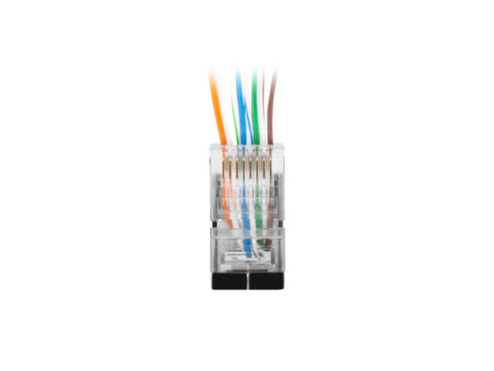 conector lanberg cat.6 ftp 8p8c pass through type pack 20 uds