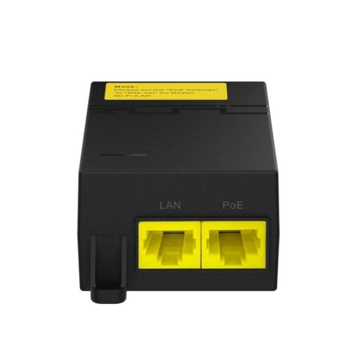 ruijie 1-port poe injector 1000base-t 52v 31.2w