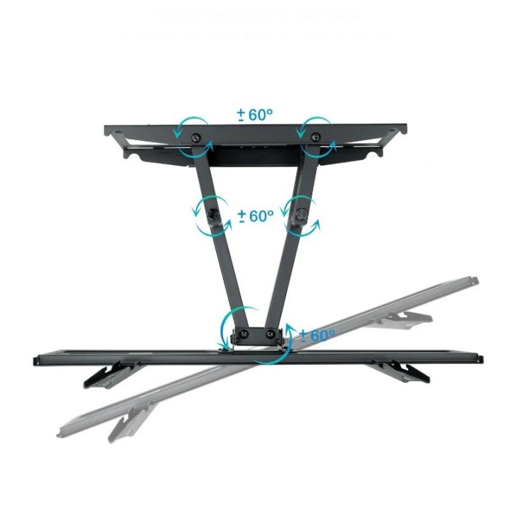 tooq  lp7866tn-b soporte pared pantallas 37-80