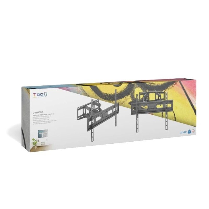 tooq  lp7866tn-b soporte pared pantallas 37-80