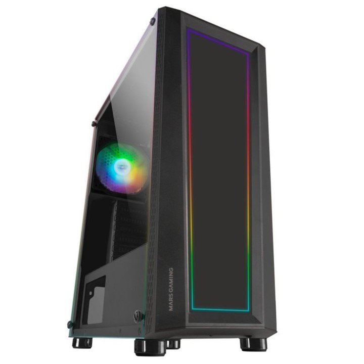 mars gaming caja ordenador mars gaming mcart negro atx 1 x usb 3.0 2 x usb 2.0 1 x 120mm frgb