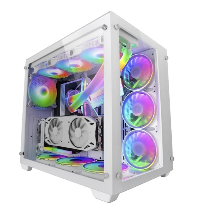 mars gaming caja ordenador mars gaming mcv3 premium xxl blanco e - atx 1 x usb 3.0 2 x usb 2.0
