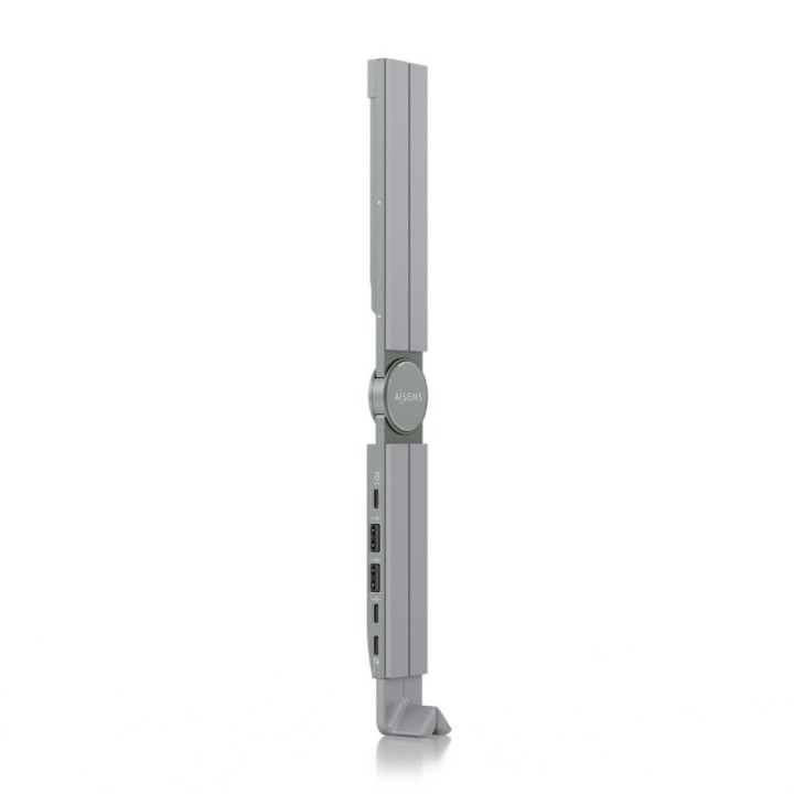 soporte aisens sobremesa ajustable portatil/tablet usb-c dock gris