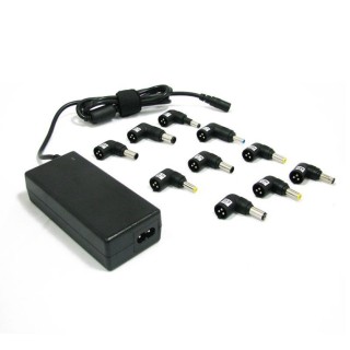 cargador para portatil automatico universal leotec 70w negro