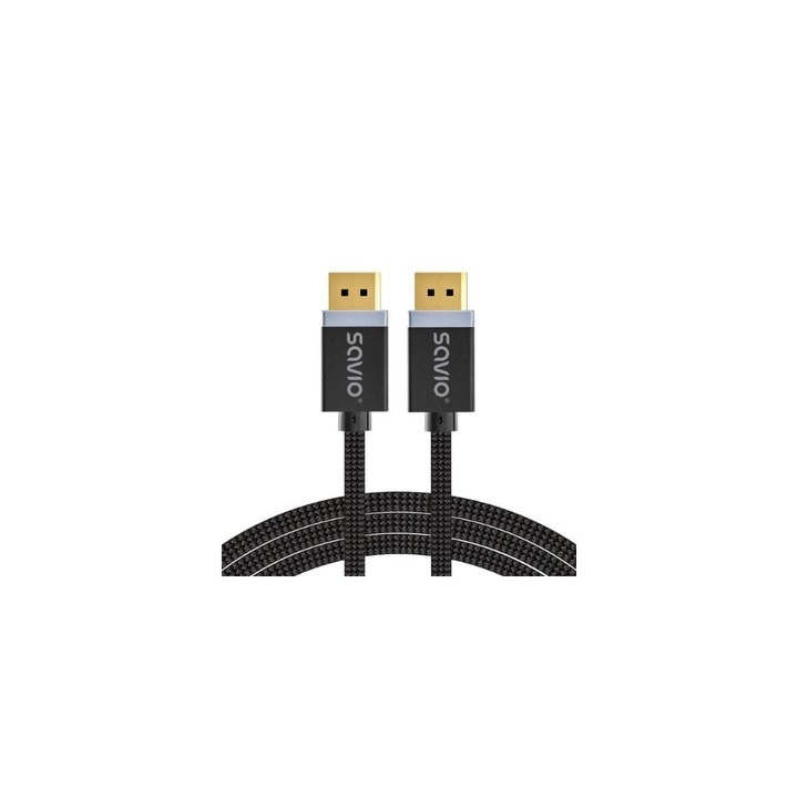 cable dp 1.4 savio cl-176 3m negro 144-2440hz cable 3m 8k-60hz full4k-120hz