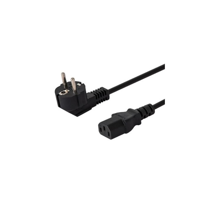 cable alimentacion savio cee 7 7 (e f)- ice c13 10m negro 3 cables 2 conectores param. nominales