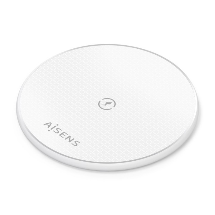 cargador aisens inalambrico usb-c 15w para movil blanco