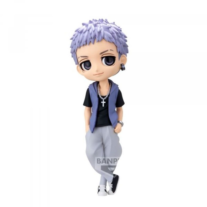 banpresto figura banpresto q posket tokyo revengers takashi mitsuya plain clothes ver.a 14cm