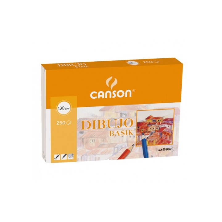 canson paquete 250 hojas basik 130g a4 guarro canson c200401405