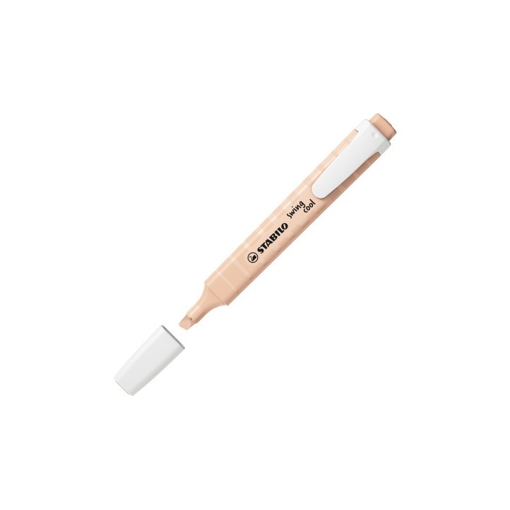 stabilo marcador fluorescente swing cool nature trazo 1/4mm. beige stabilo 275/186  pack  10 unidade